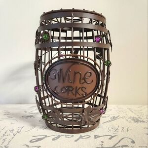 Metal Caged Barrel Cork Holder